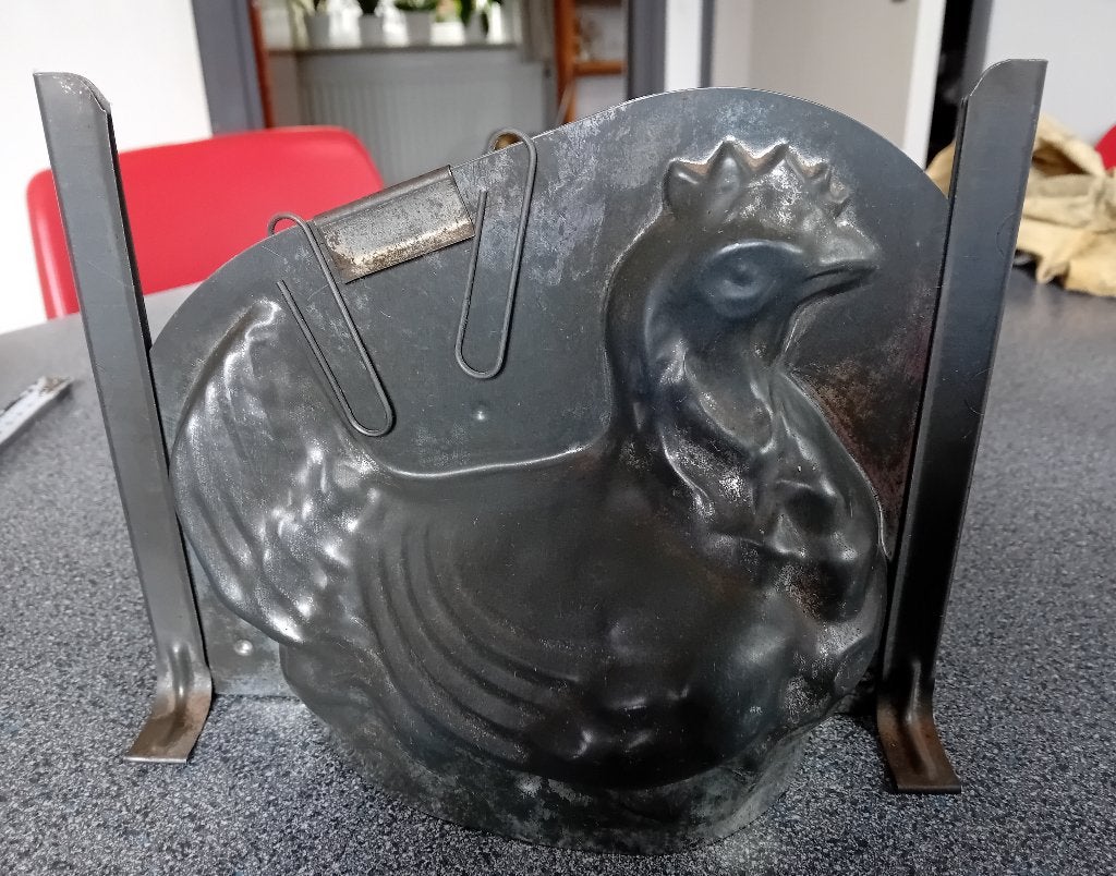 Bakvorm Kip, Huis en Inrichting, Overige typen, Verzenden, Gebruikt, Metaal