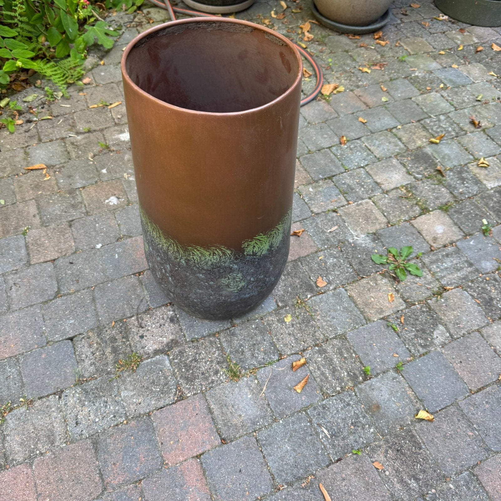Bloempot 50cm hoog, Ophalen, Rond, Zo goed als nieuw, Aardewerk