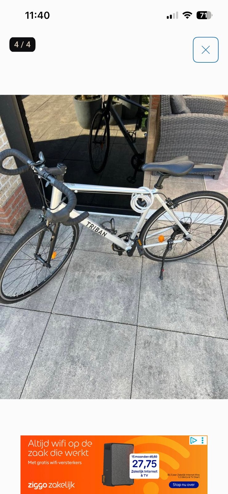 Triban racefiets RC100, Ophalen of Verzenden, Zo goed als nieuw, 20 inch of meer