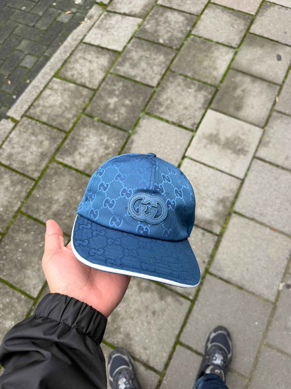 Gucci pet blauw, Ophalen of Verzenden, Nieuw, 57 cm (M, 7⅛ inch) of minder, Pet