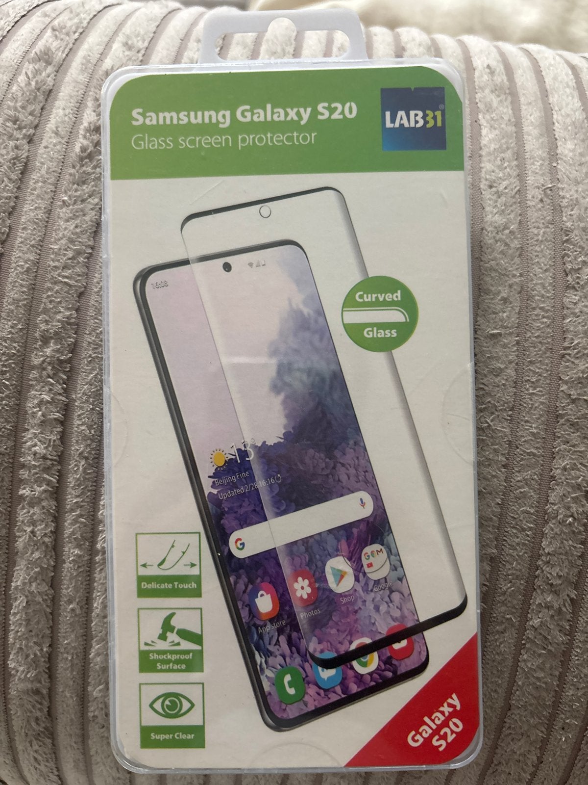 Samsung Galaxy S20 Screenprotector - Gebogen Glas, Ophalen of Verzenden, Nieuw, Bescherming, Samsung