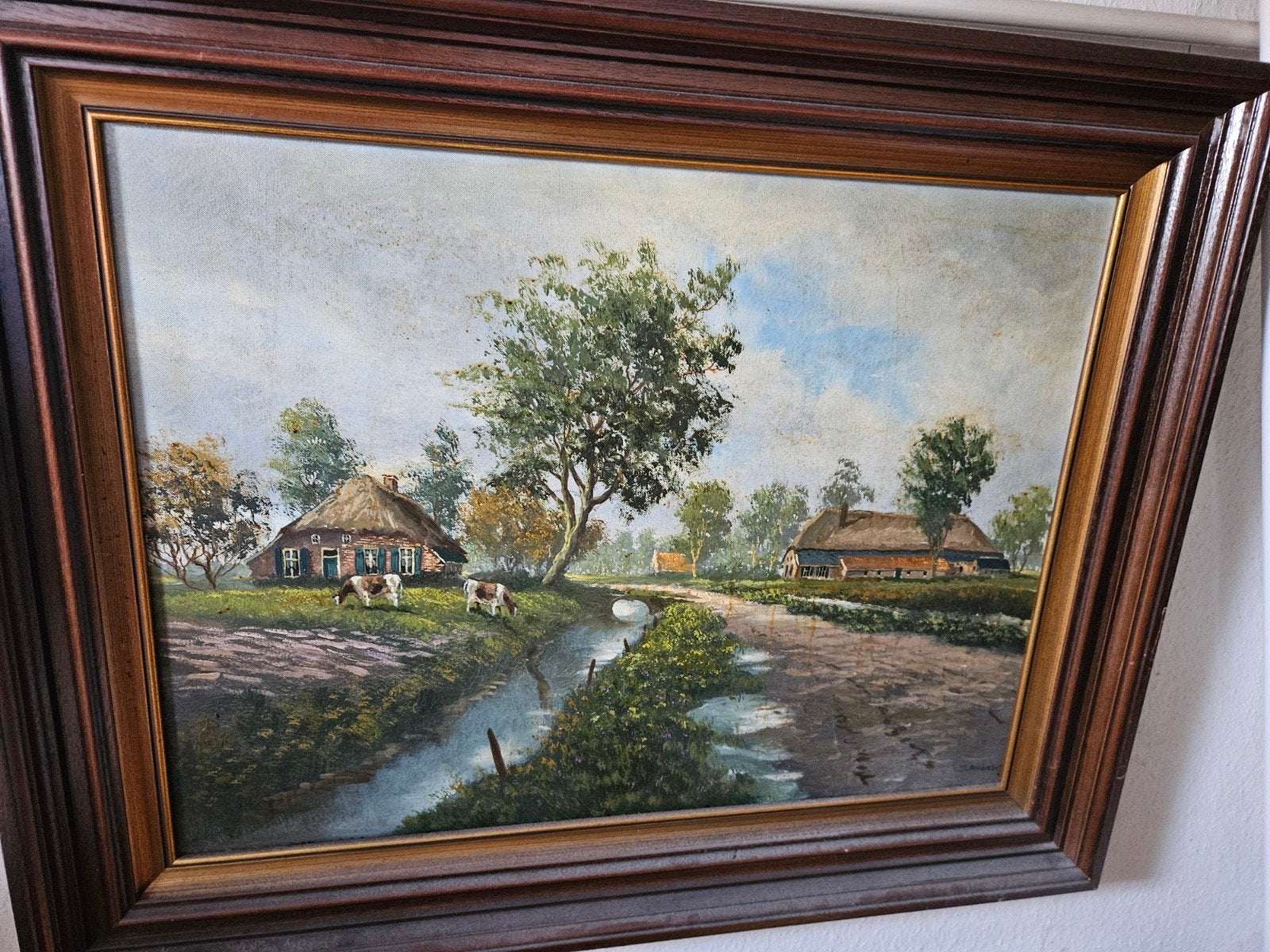 oud schilderij, Ophalen