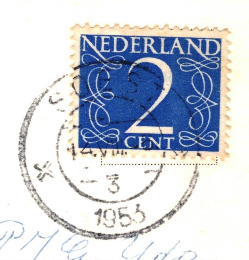 948559 Soest Utr 1953 Soesterduinen Gelopen met postzegel, Ophalen of Verzenden, 1940 tot 1960, Gelopen, Waddeneilanden