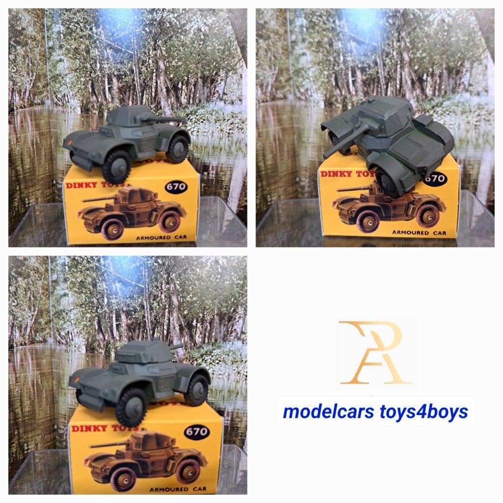 Dinky Toys no 670 Armoured Car (1) 1/43, Verzenden, Gebruikt, Auto, Dinky Toys