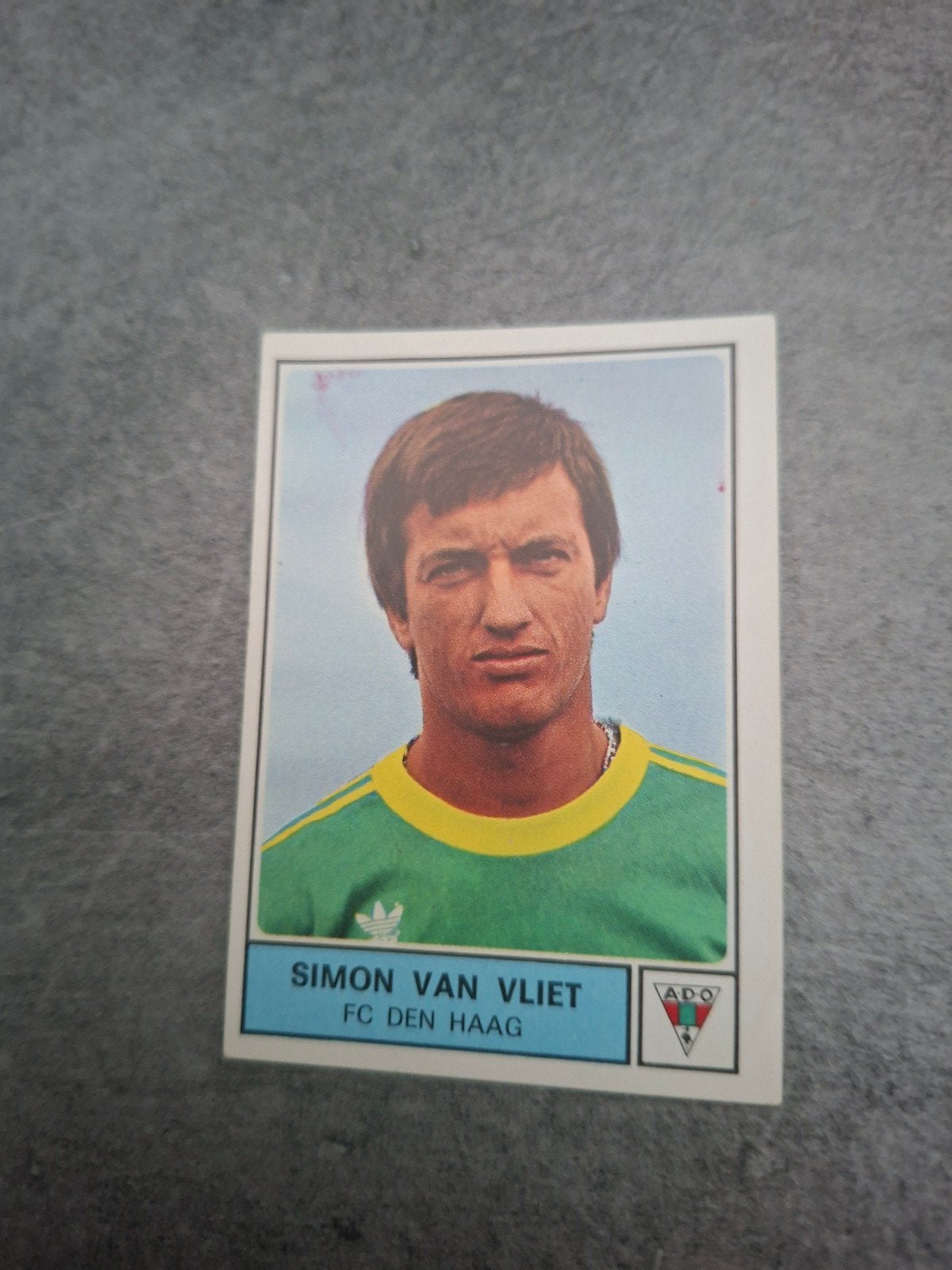Panini sticker Voetbal 78. Simon van Vliet FC den Haag., Ophalen of Verzenden, Zo goed als nieuw, Sticker