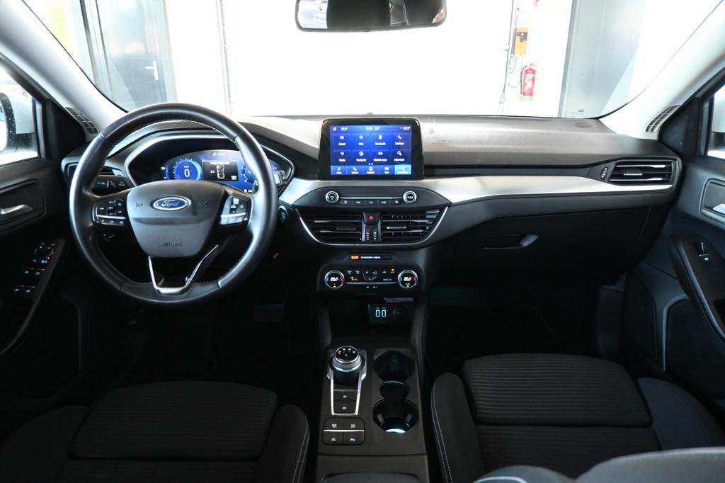 Ford FOCUS Wagon 1.0 EcoBoost Titanium X Business Clima Navi, Stof, Gebruikt, Wit, Origineel Nederlands