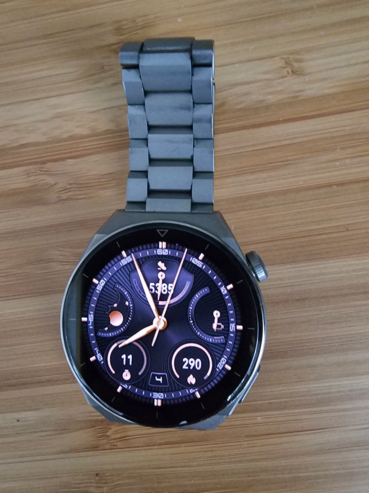 Huawei Watch GT3 Pro met originele titanium band, Sieraden, Tassen en Uiterlijk, Smartwatches, Ophalen of Verzenden, Zo goed als nieuw