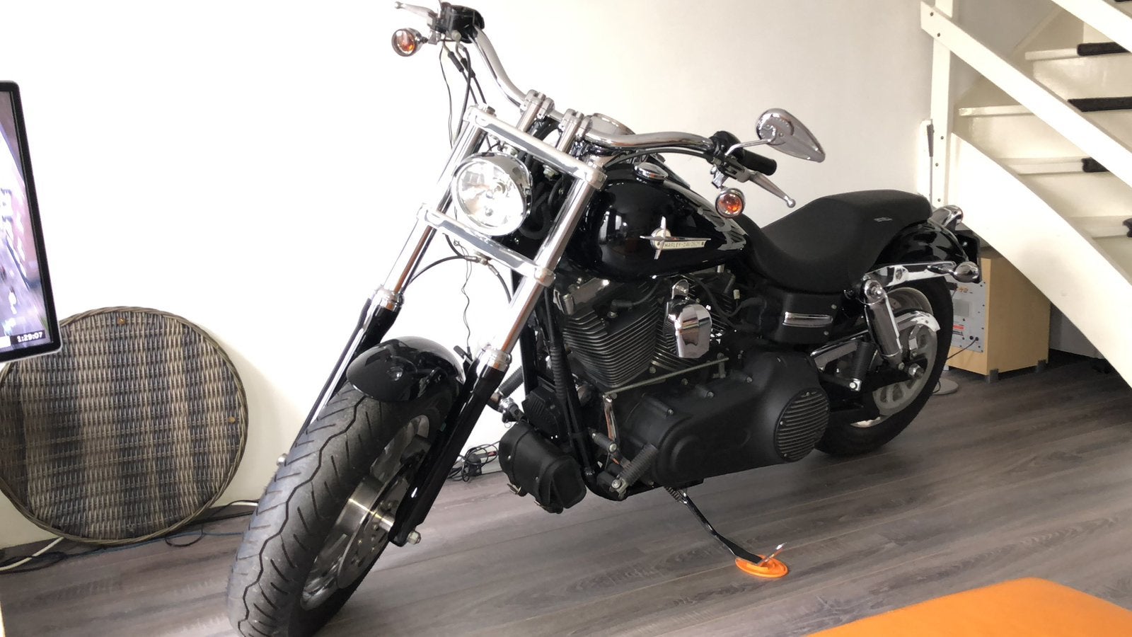 Harley Davidson Fat Bob met leren reistas en V&H uitlaten, Particulier, Chopper