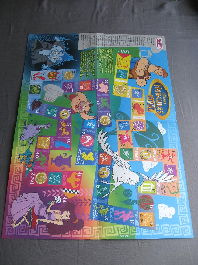 Disney's Hercules spel (destyds gratis bij Nestlé chocolade), Verzamelen, Disney, Ophalen of Verzenden, Overige figuren, Nieuw