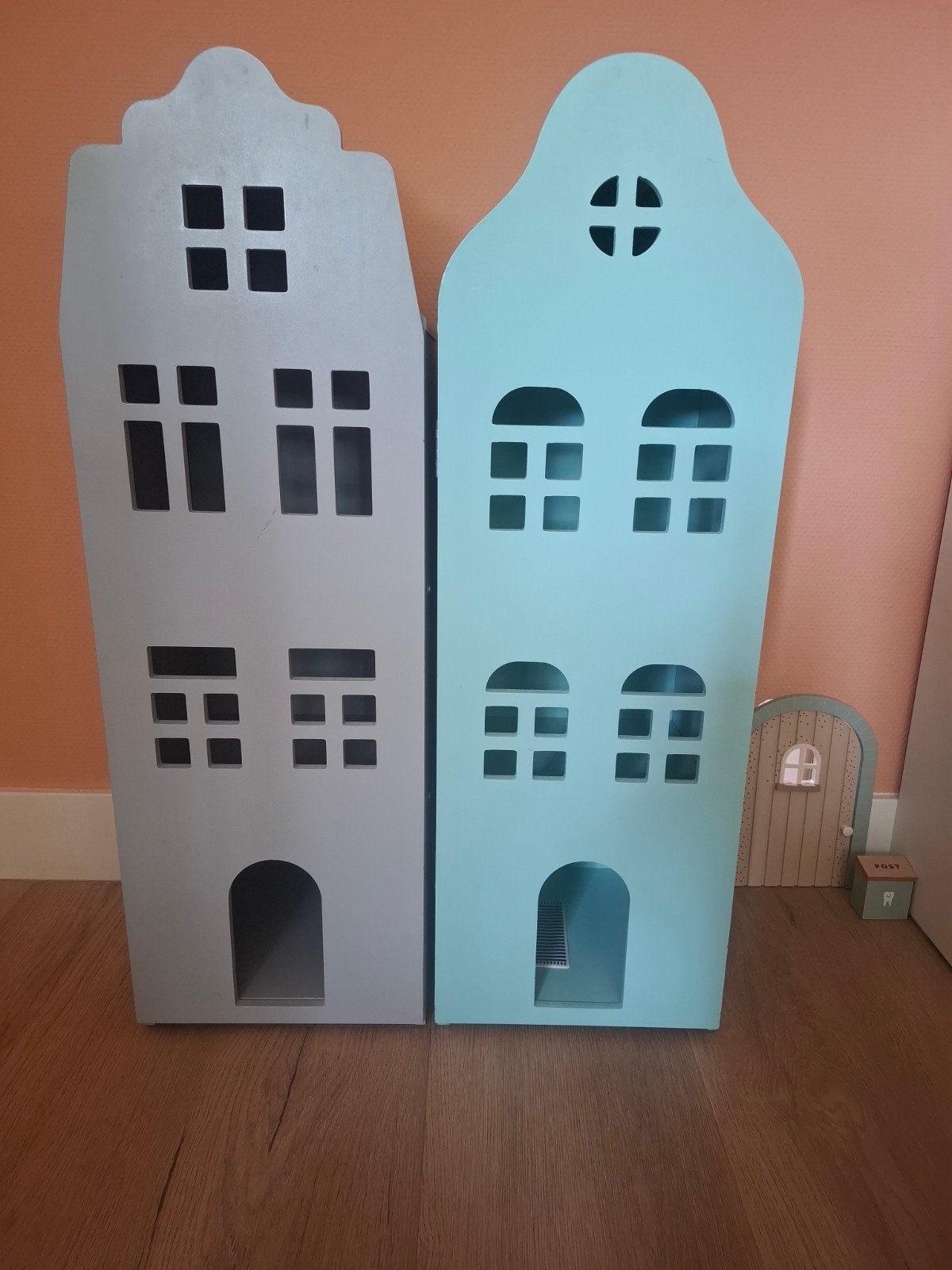 Hema houten grachtenpand huisje, Ophalen, Poppenhuis