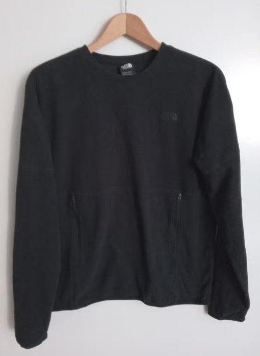 The North Face zwarte fleece trui met ritszakken, maat M, Verzenden, Zwart, Zo goed als nieuw, The North Face