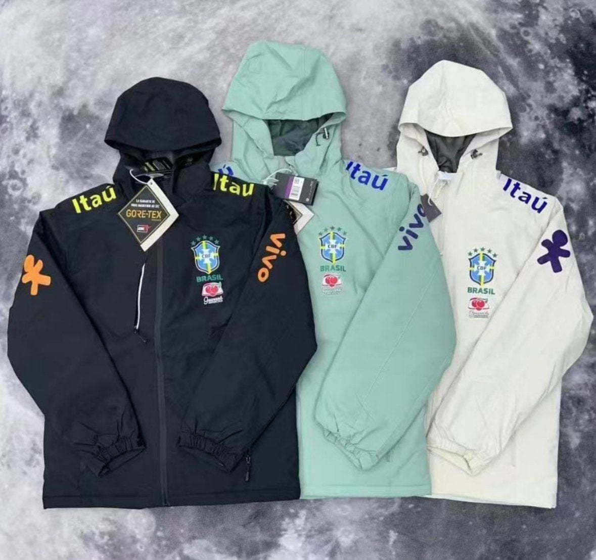 Heren Gore-Tex Jassen - Brazilië Voetbal Team, Verzenden, Nieuw, Overige maten, Meerkleurig