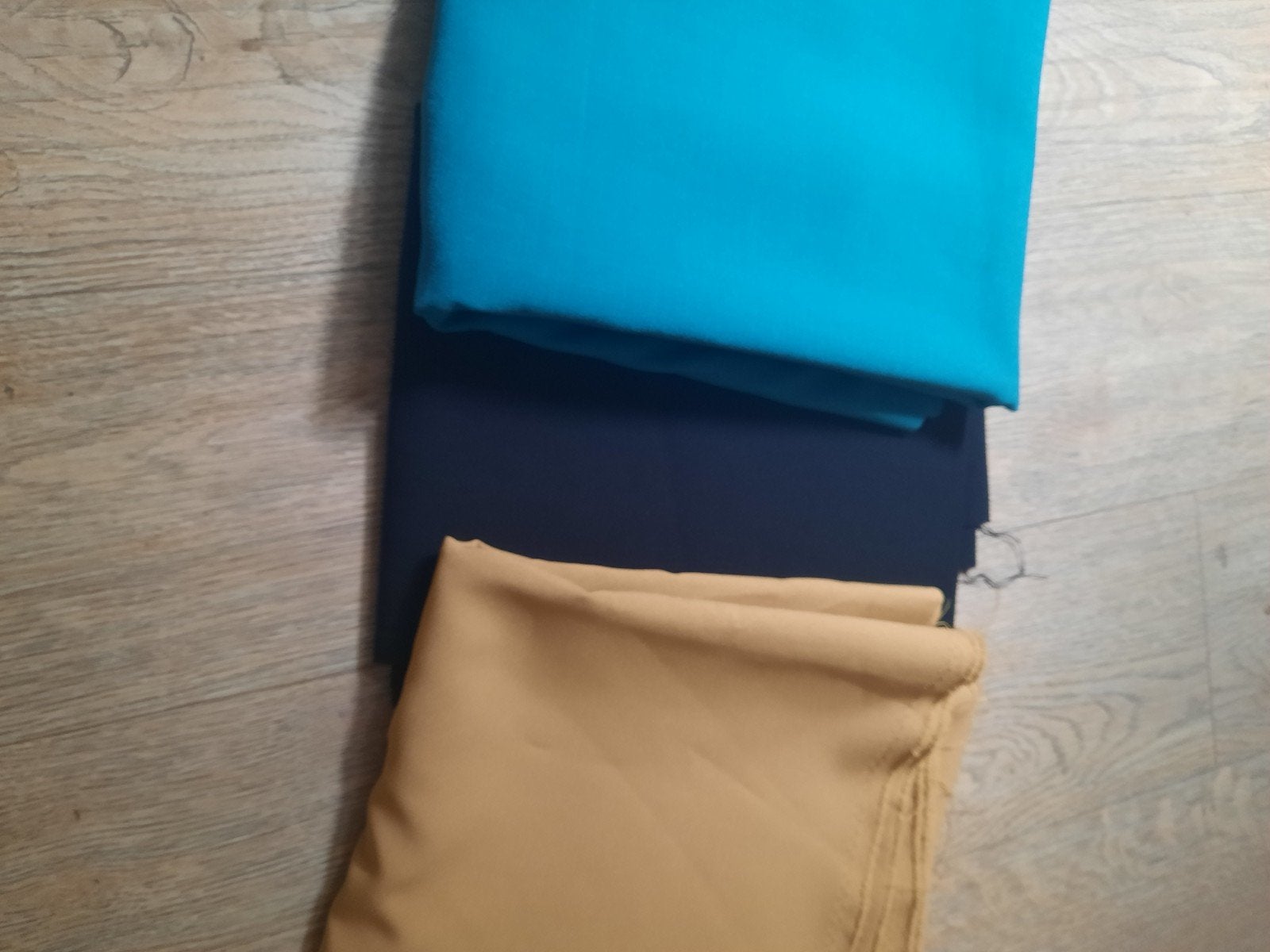 Stoffenpakket: Blauw, Donkerblauw en Beige Stoffen, Blauw, 120 cm of meer, Ophalen of Verzenden, Katoen