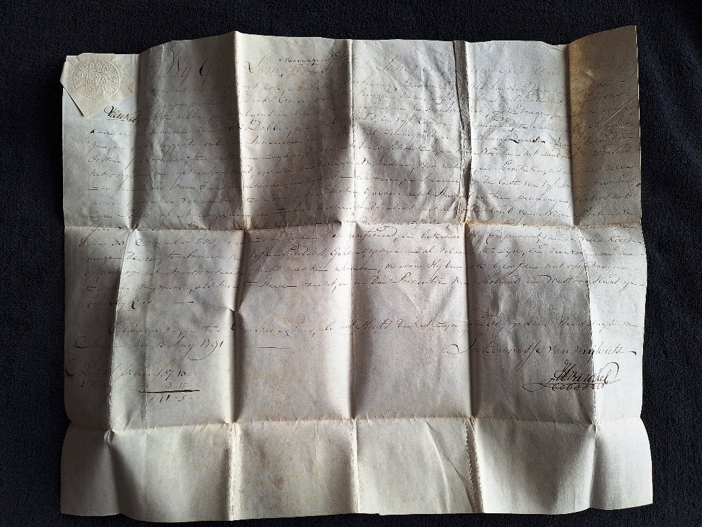 1791 Manuscript Muijden (Muiden), Verzenden, Brief