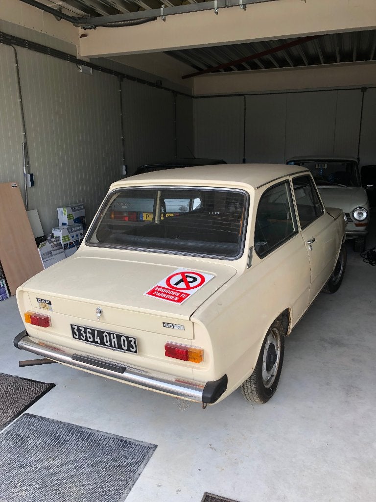 Daf 46 SL, Auto's, Oldtimers, Particulier, Daf, Benzine, Sedan, Automaat, Beige, Zwart, Stof, Achterwielaandrijving, Ophalen