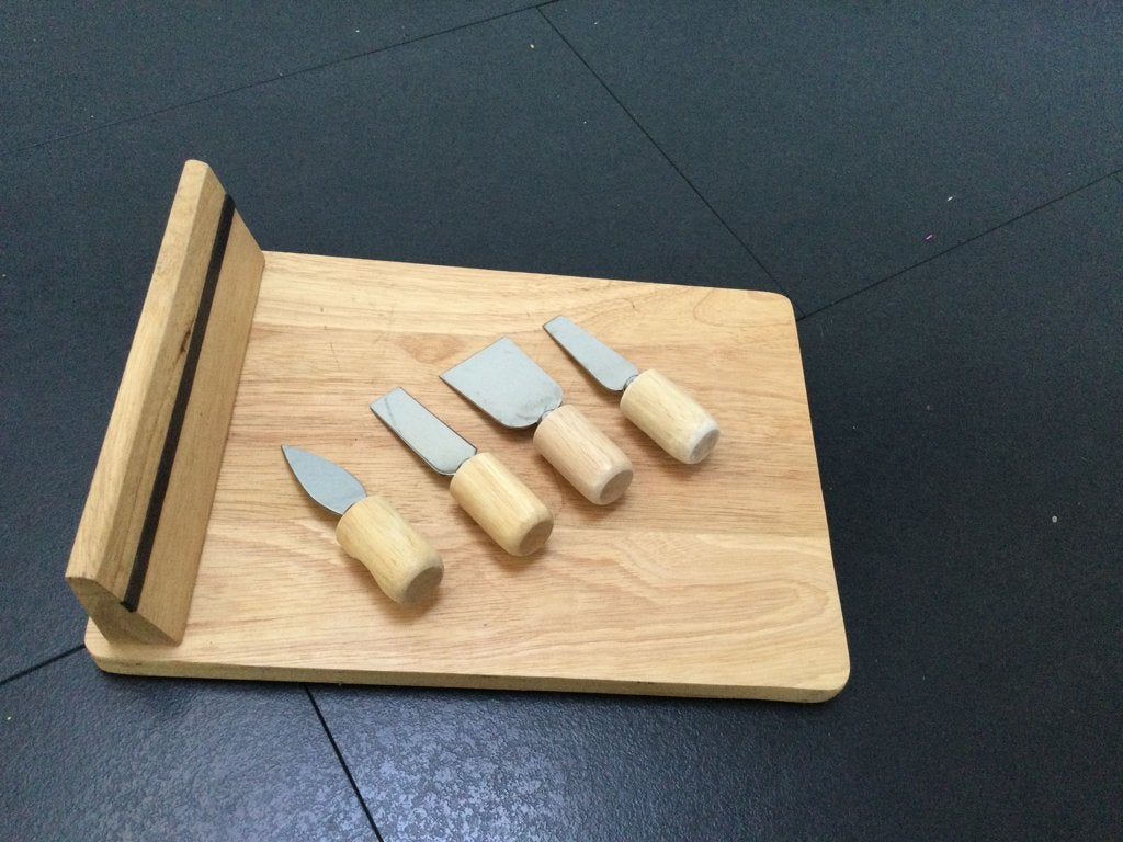 Kaasplank met 4 mesjes (nieuw), Ophalen of Verzenden, Nieuw