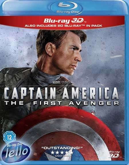 Blu-ray 3D: Captain America 1: The First Avenger (2011) UK, Ophalen of Verzenden, Nieuw in verpakking, Actie