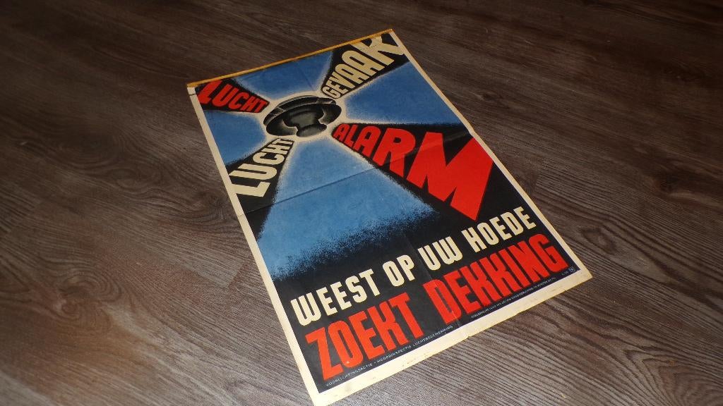 Poster, Verzamelen, Militaria | Tweede Wereldoorlog, Ophalen of Verzenden, Luchtmacht, Nederland, Foto of Poster