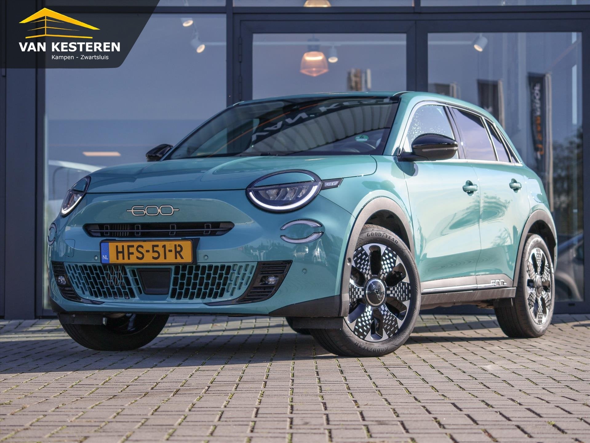 FIAT 600 1.2 Hybrid 110 pk Aut La Prima | Cam. | Leer | El., Auto's, Automaat, Dealer onderhouden, Gebruikt, Euro 6