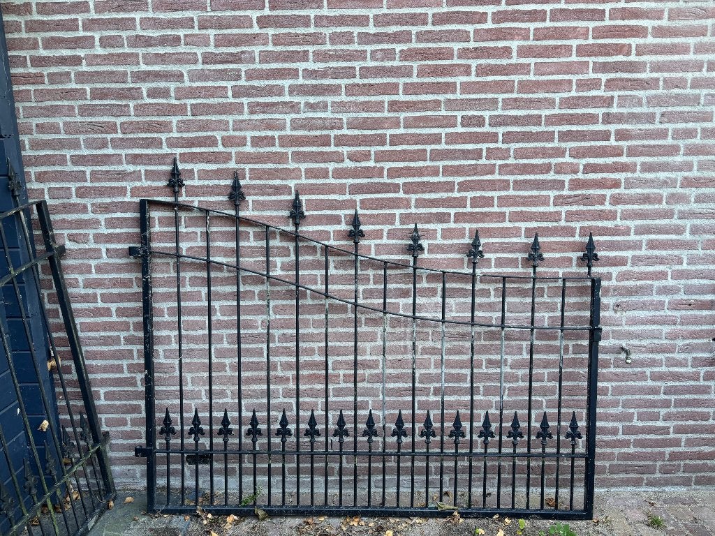 Sierhekwerk dubbele poort, Tuin en Terras, Ophalen, Met poort, Gebruikt, Sierhekwerk