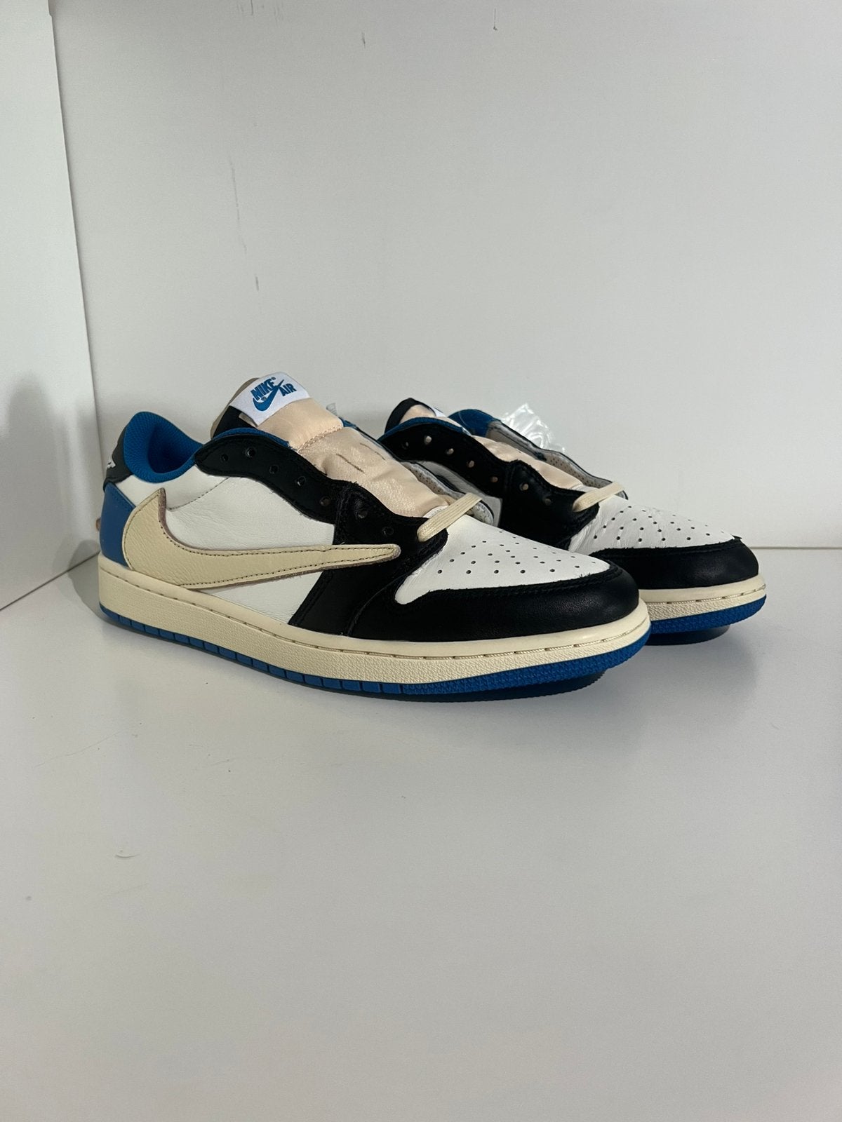Nike Air Jordan 1 low Travis Scott X Fragment, Blauw, ., Nieuw, Ophalen of Verzenden