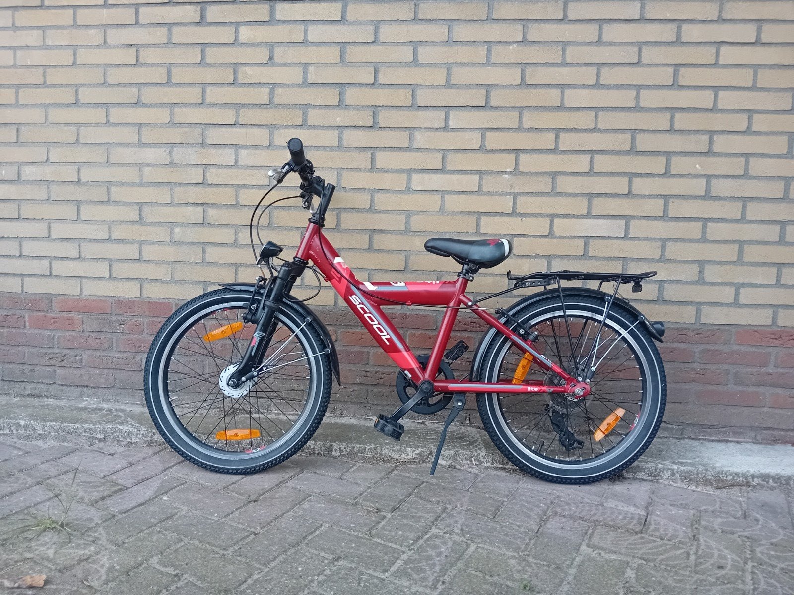 Scool 20 inch kinderfiets met 7 versnellingen, Ophalen, 20 inch of meer, Gebruikt, Velgrem