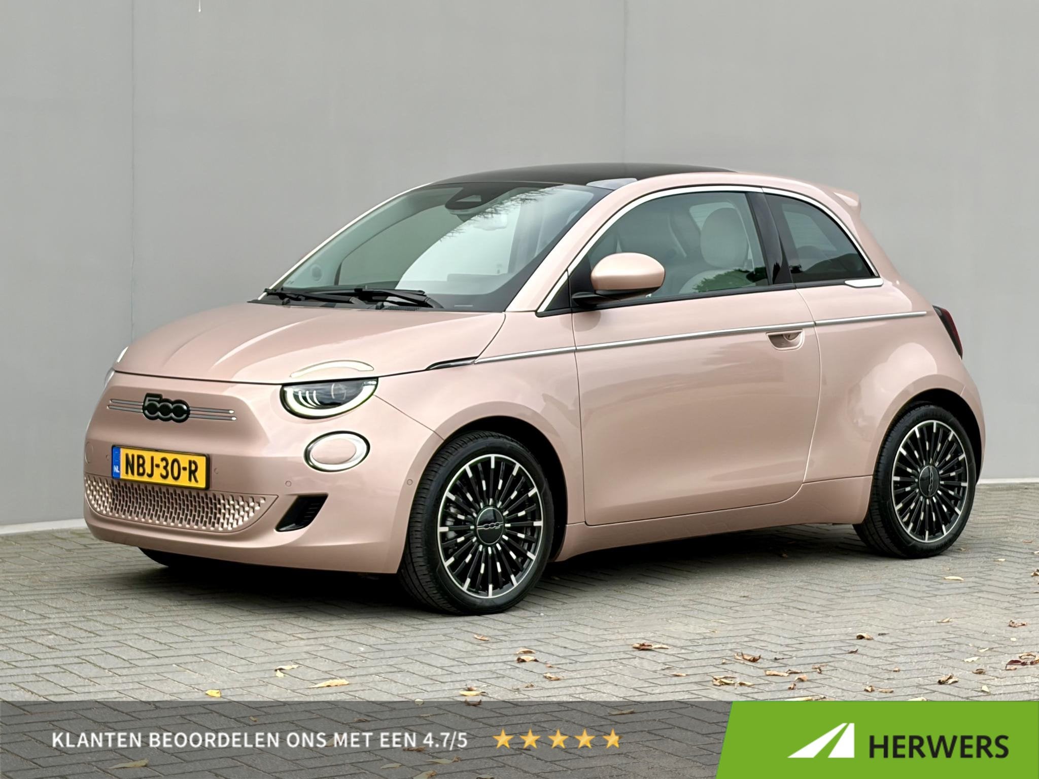 Fiat 500e La Prima by Bocelli 42 kWh / SOH 96% / Panoramadak, Auto's, Dealer onderhouden, Gebruikt, 118 pk, Overige kleuren