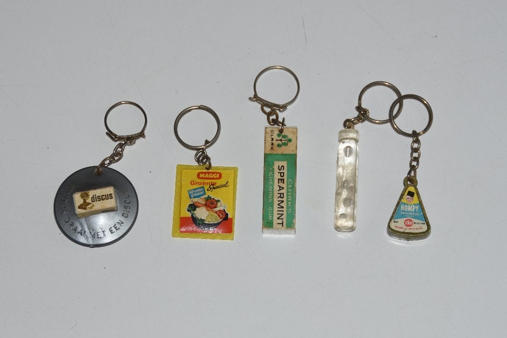 Sleutelhangers Maggi Spearmint van Houten Discus Eru & fles, Verzamelen, Verzenden