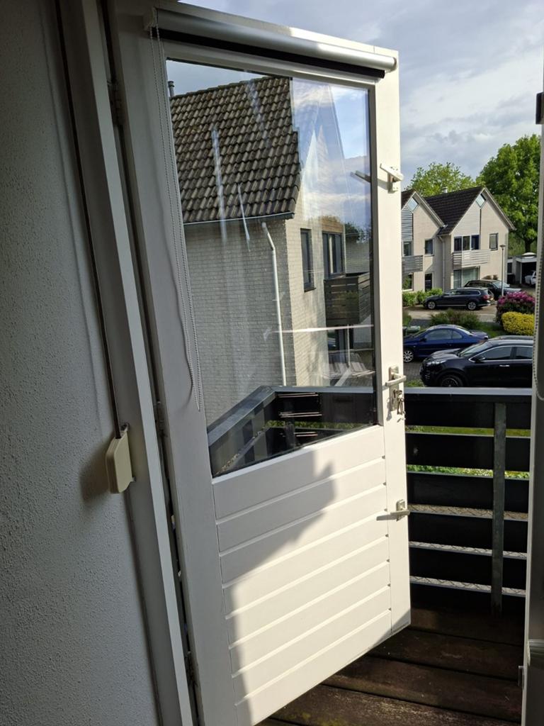 Buitendeur met glas en rolluik - Afmetingen op aanvraag, Doe-het-zelf en Verbouw, Deuren en Horren, Gebruikt, 80 tot 100 cm, Ophalen of Verzenden