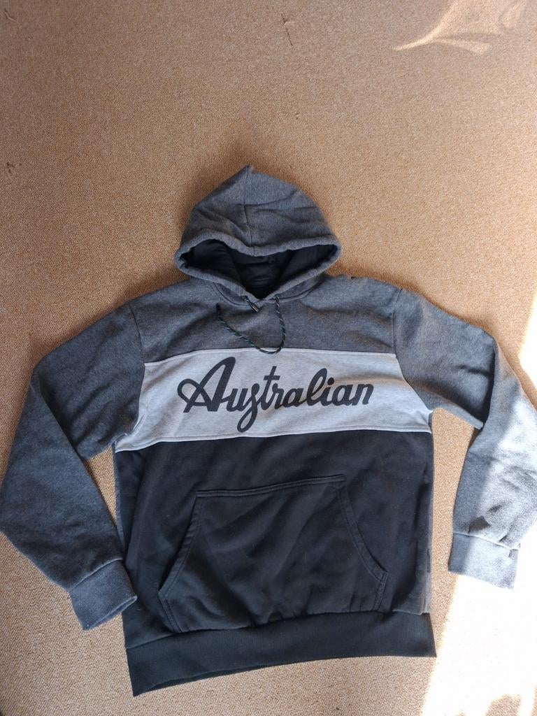 Australian Hoodie - Comfortabele Trui met Capuchon, Overige maten, Ophalen of Verzenden, Grijs, Gedragen