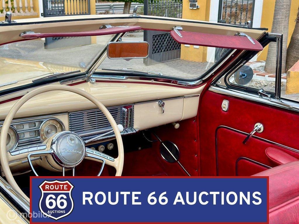 Packard Super Eight | 1948 | Route 66 Auctions, Auto's, Overige merken, Overige carrosserieën, Zwart, Bedrijf