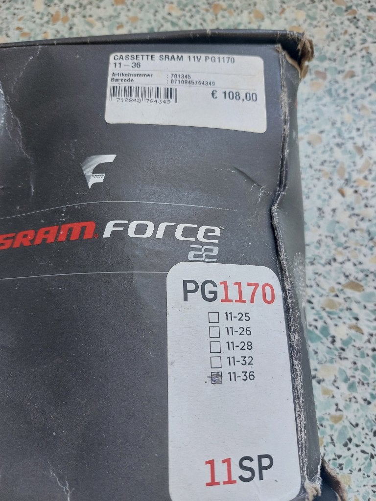 Sram Force cassette 11-speed 11-36 en Shimano ketting, Fietsen en Brommers, Fietsonderdelen, Sram Force, Ophalen of Verzenden