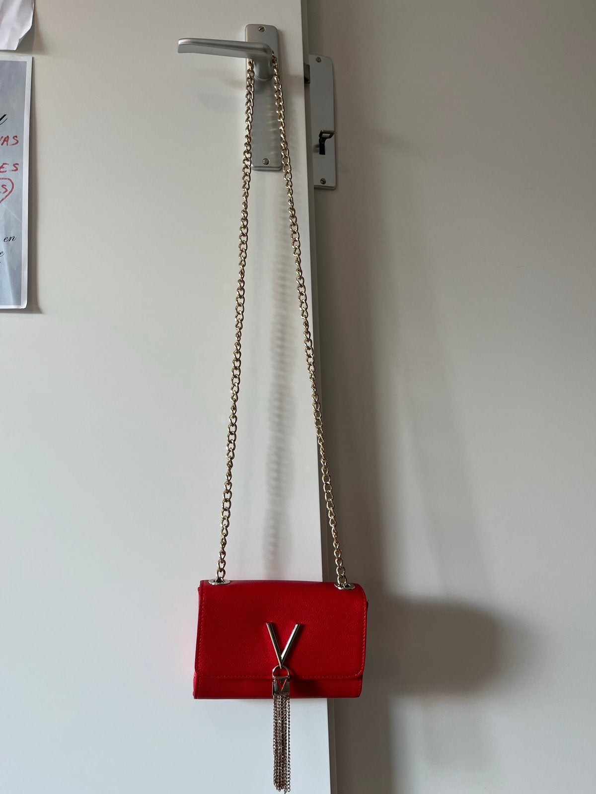 Valentino by Mario Valentino Rood Schoudertasje, Ophalen, Gebruikt, Rood, Schoudertasje