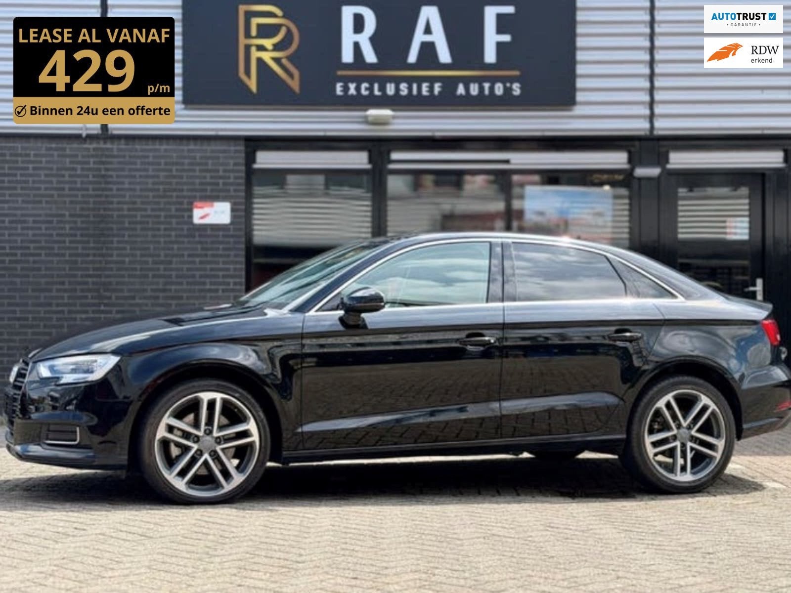 Audi A3 Limousine 40 TFSI Pro Line Automaat,Pano,Leder, Auto's, Gebruikt, Zwart, Leder, Bedrijf
