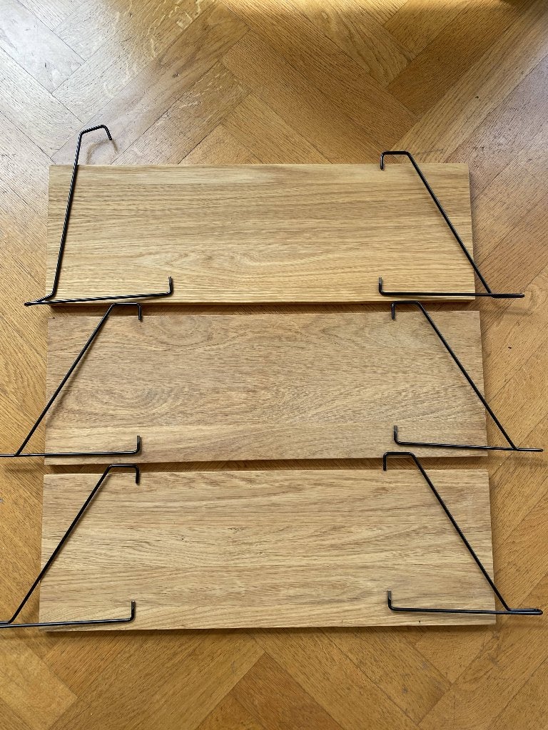 Frama Shelf wandplank 60x20 naturel/zwart 3 stuks, Ophalen, Gebruikt
