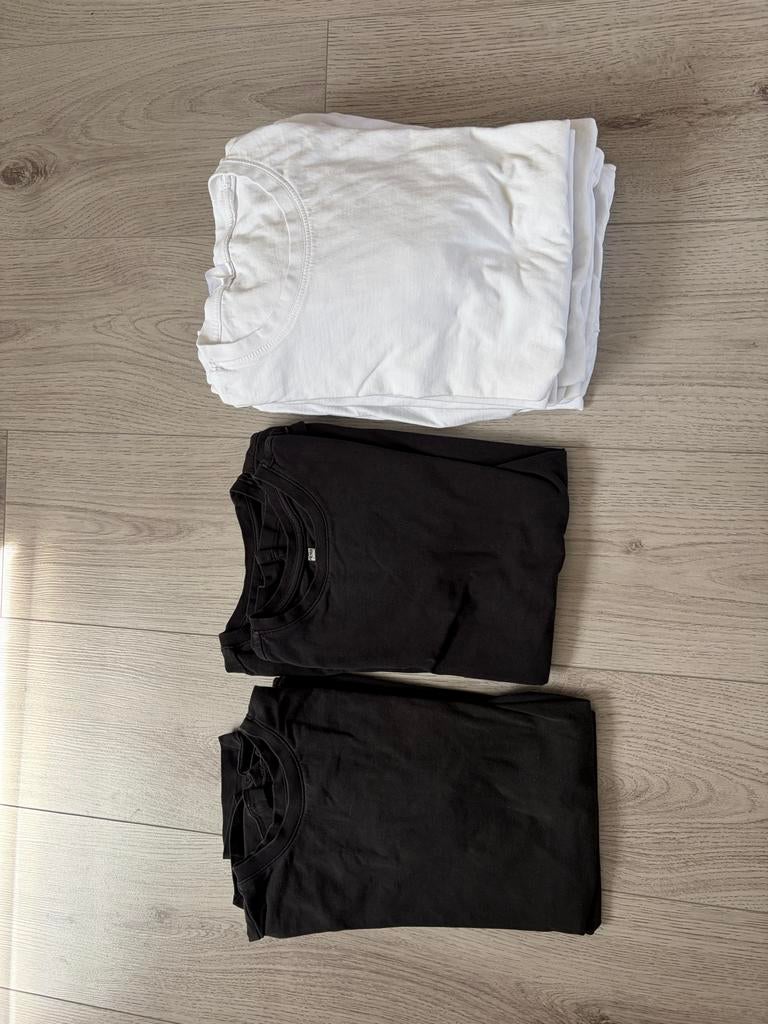HEMA & Zeeman Basic T-shirts Zwart & Wit - Diverse Maten, Ophalen, Gebruikt, Jongen