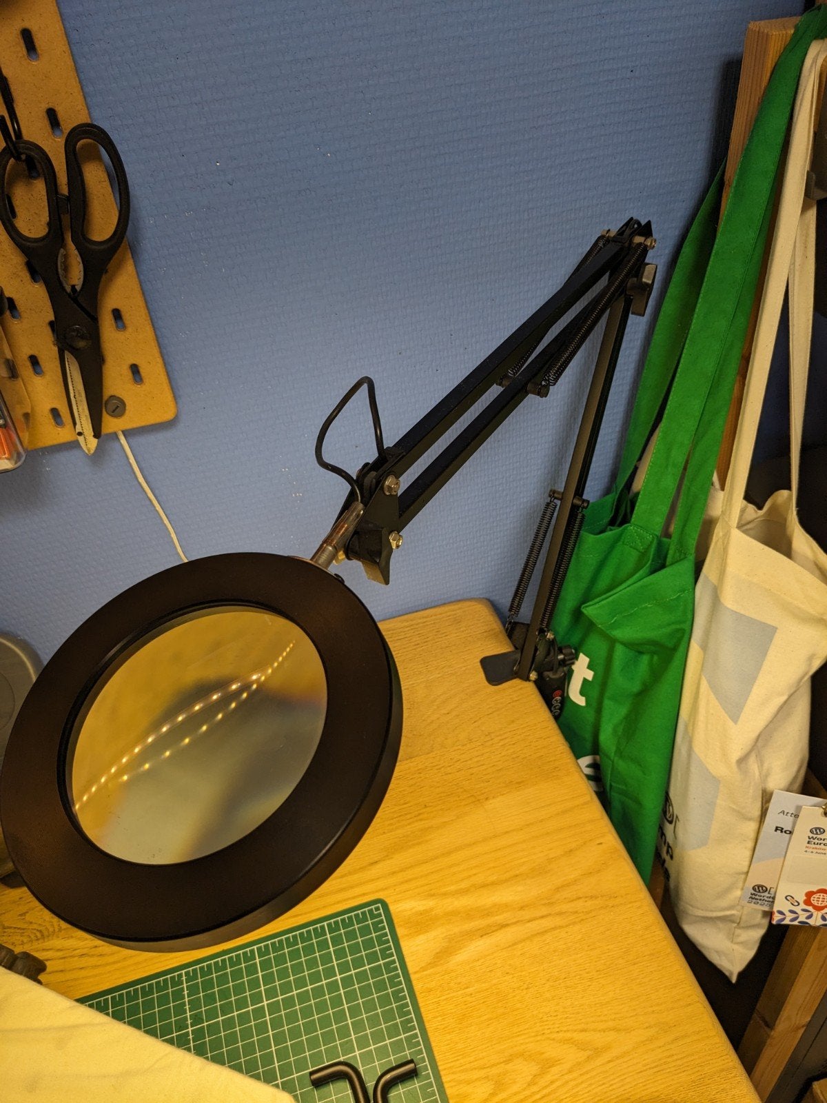 Loeplamp met verlichting, Ophalen of Verzenden, Vergrootglas of Loep