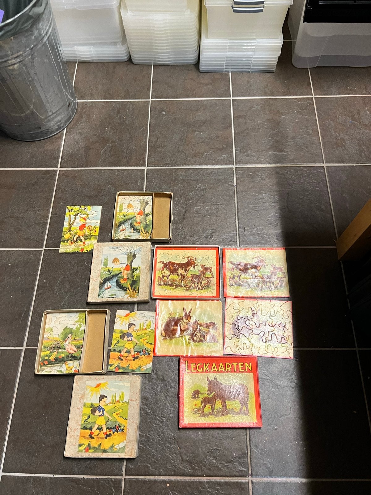 Vintage Legkaarten / Puzzels - Diverse Afbeeldingen, Kinderen en Baby's, Speelgoed | Kinderpuzzels, Ophalen of Verzenden, Minder dan 10 stukjes