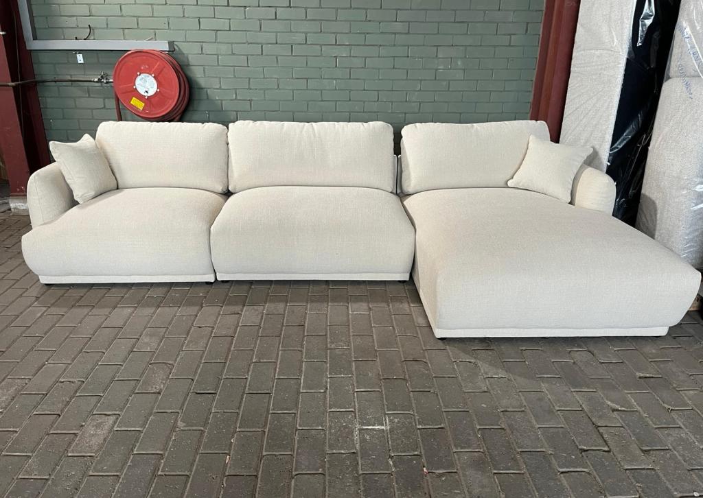 Clyde Hoekbank Rechts Creme Beige | Van €3799, nu, Huis en Inrichting, Clyde, Clyde, Nieuw, Ophalen of Verzenden