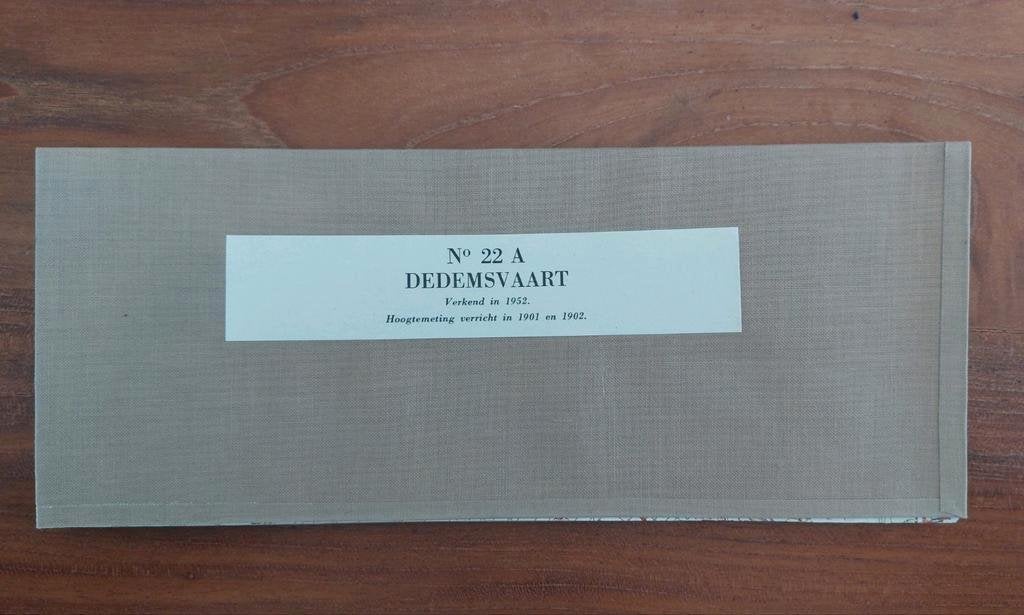 22A stafkaart uit 1954 Dedemsvaart met oa Balkbrug Zuidwolde, Ophalen of Verzenden, 1800 tot 2000, Nederland, Staat de Nederlanden