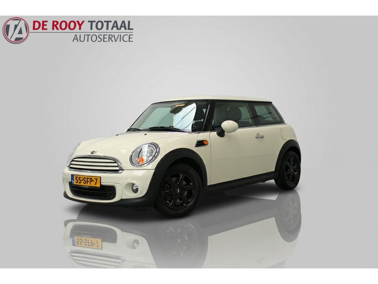 MINI 3-deurs 1.6 One MINIMALIST Business Line 75PK, RIJKLAAR, Auto's, Voorwielaandrijving, Euro 5, Stof, Zwart