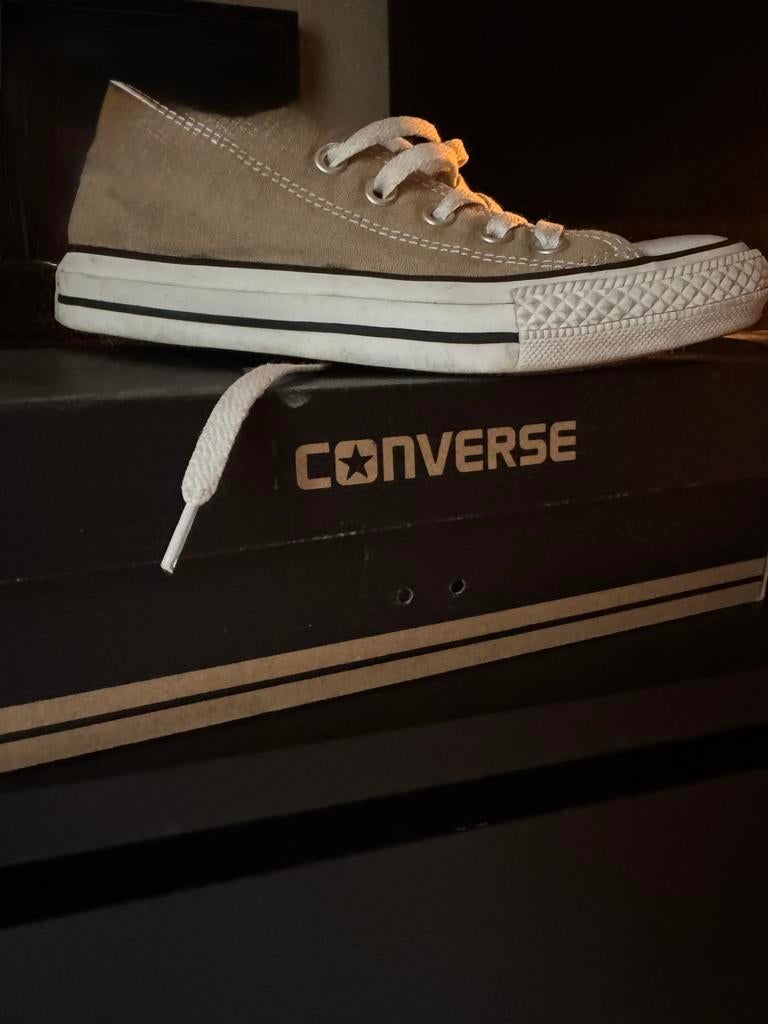 Converse All Star laag taupe maat 37, Ophalen, Zo goed als nieuw, Sneakers of Gympen