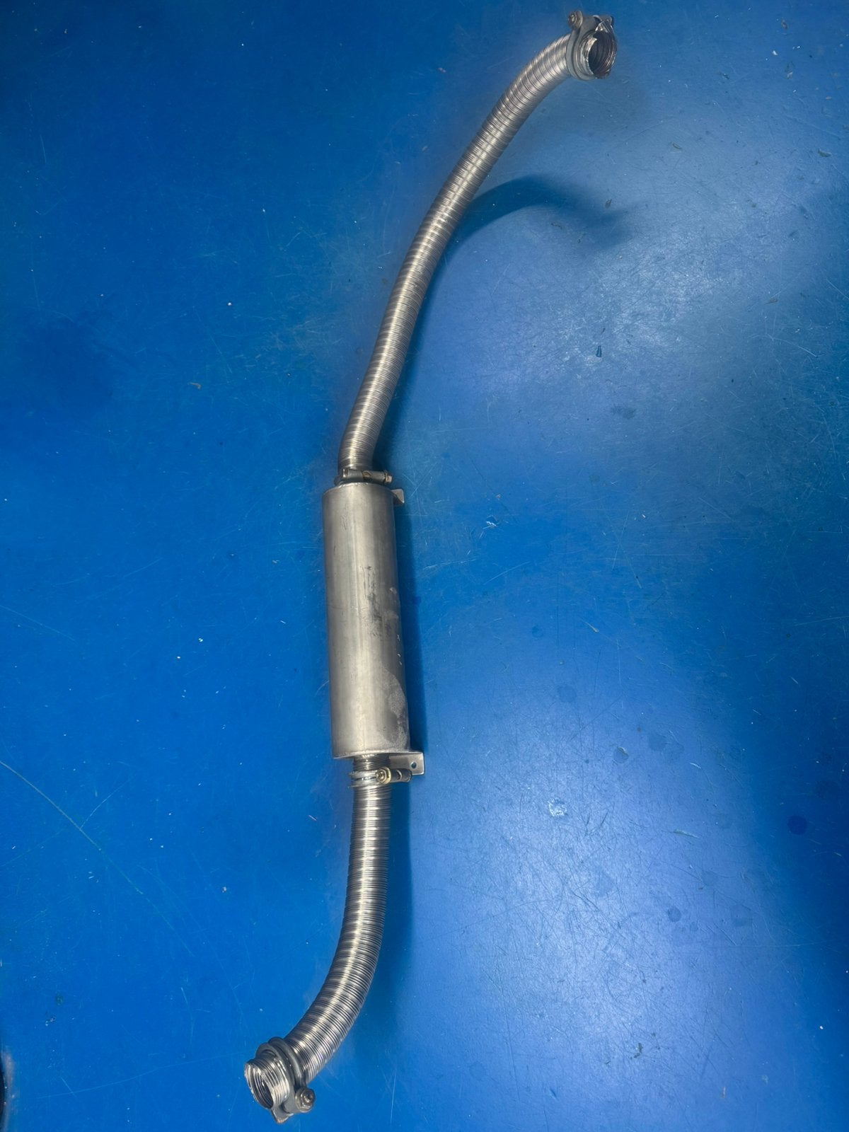 RVS Uitlaat demper standkachel 38 mm, Ophalen of Verzenden, Nieuw, Motor en Techniek, Zeilboot of Motorboot