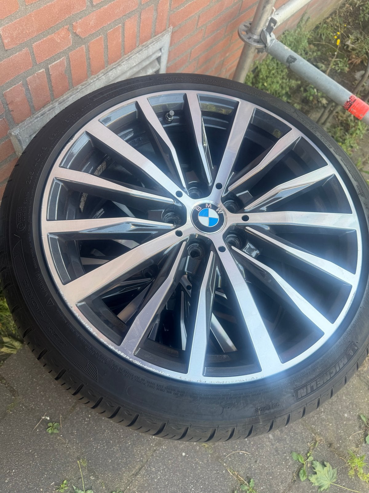 BMW Velgen met Michelin All season banden - 18 inch, Ophalen, 18 inch, Gebruikt, Banden en Velgen