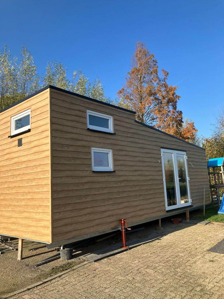 Uniek Tiny House te koop – compleet en duurzaam gebouwd, Tuin en Terras, Tuinhuizen, Ophalen, Kunststof, 200 tot 400 cm, 3 ramen of meer