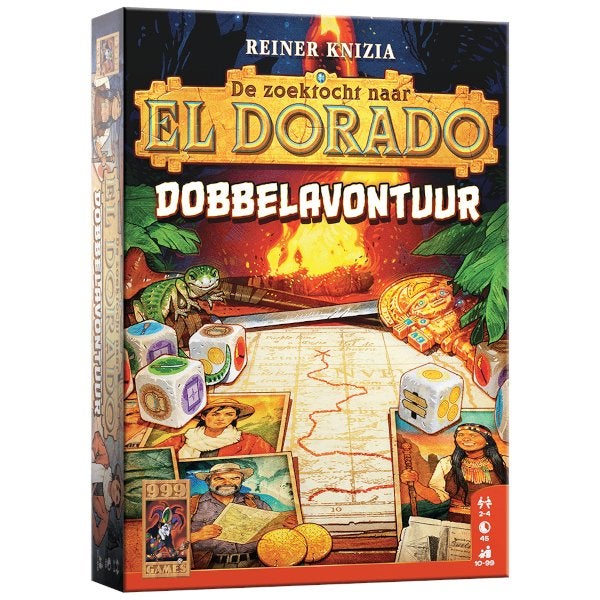 De Zoektocht naar El Dorado Dobbelavontuur 999 Games Spel, 999 Games, Nieuw, Ophalen of Verzenden, Vijf spelers of meer