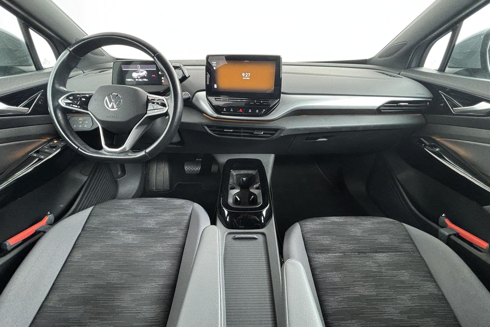 VOLKSWAGEN ID.4 LIFE 77 KWH (90% SOH) I TREKHAAK I WARMTEPOM, Automaat, Met garantie (alle), Origineel Nederlands, Grijs