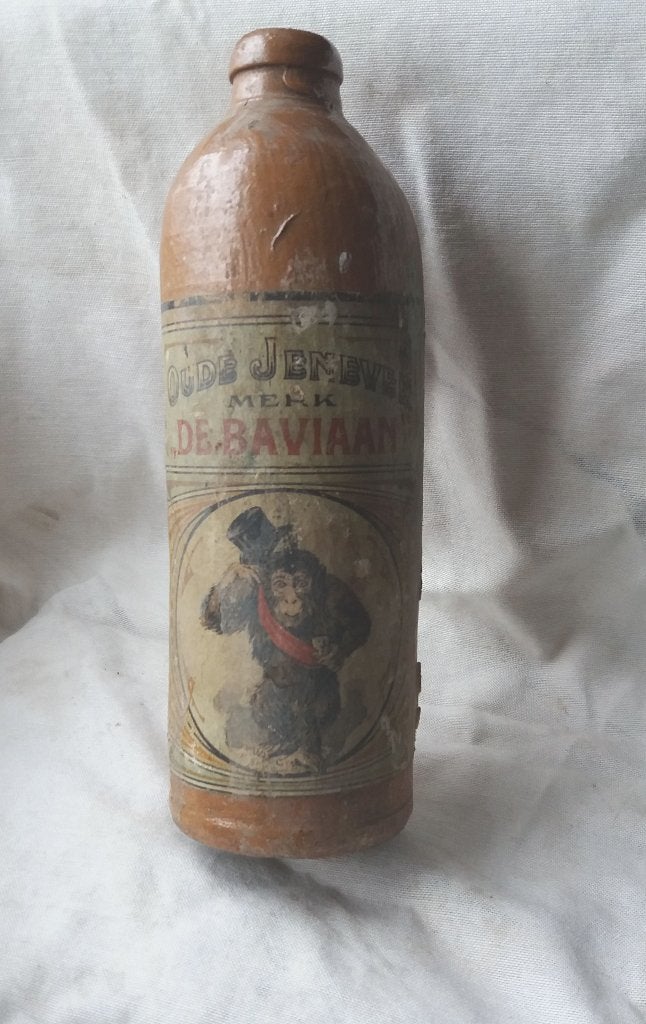 Kruikjes 1/4 ltr.  Oud/Jonge Genever (Leeg), Ophalen of Verzenden, Gebruikt, Verpakking