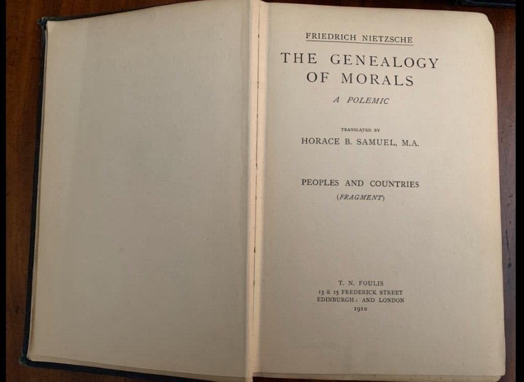 The Genealogy Of Morals  F.Nietzsche 1910, Ophalen of Verzenden, Gelezen, F.W.Nietzsche