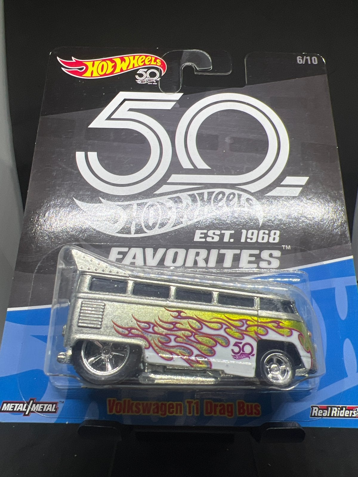 Hot Wheels 50th Favorites Volkswagen T1 Drag Bus, Ophalen of Verzenden, Nieuw, Auto